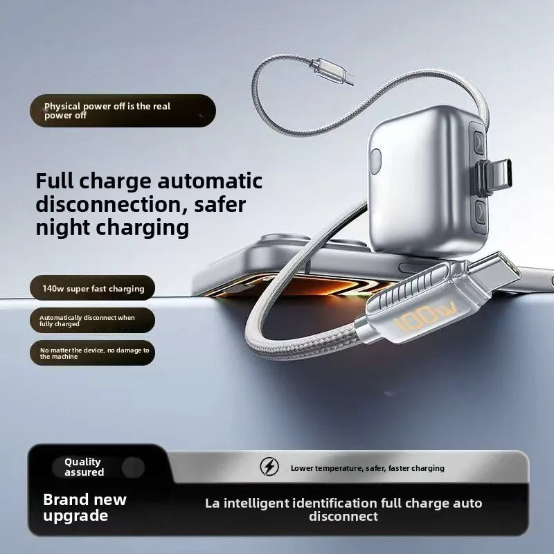 MINDORAXO 140W Smart Auto-Disconnect USB-C Charger